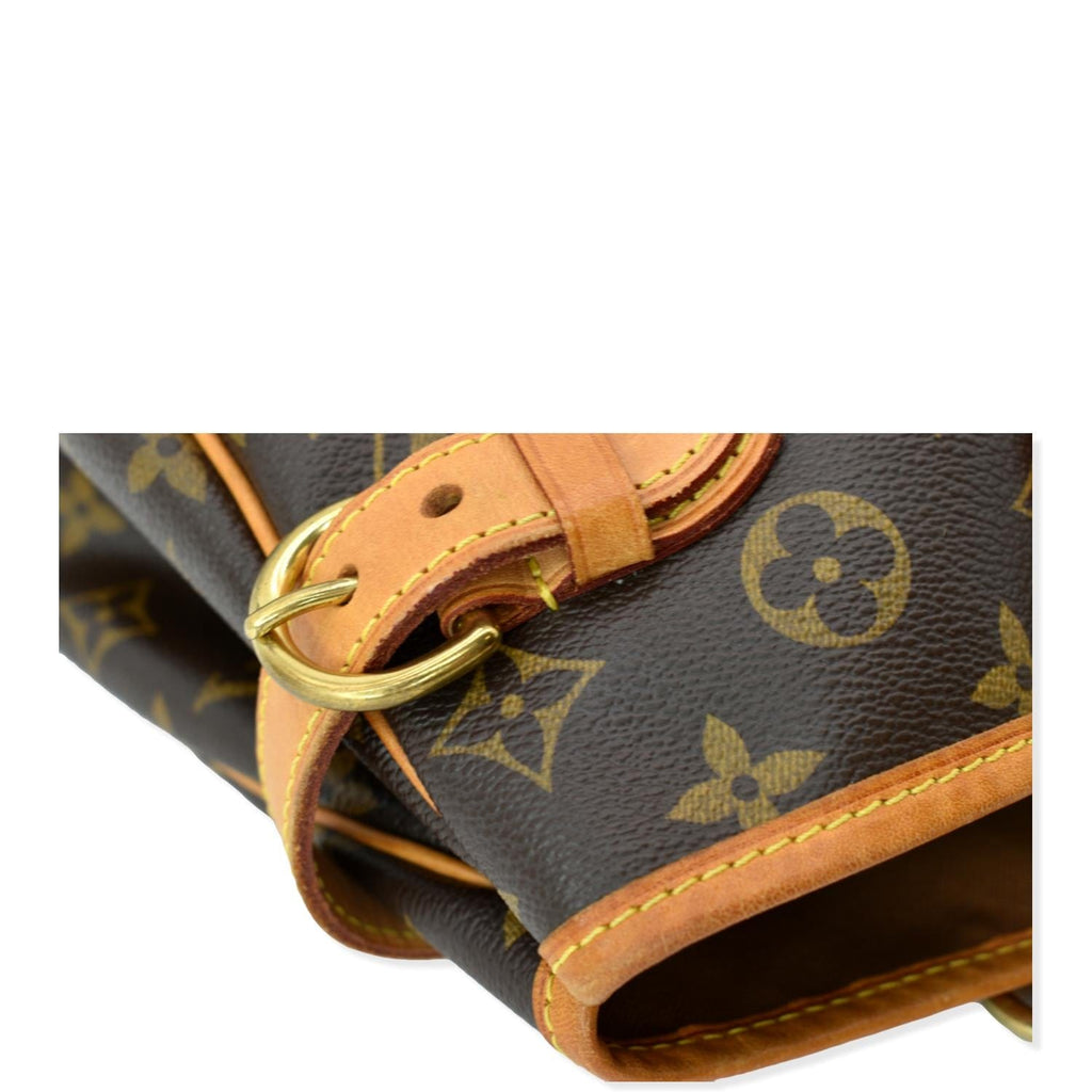 LOUIS VUITTON Batignolles Horizontal Monogram Canvas Shoulder Bag Brown