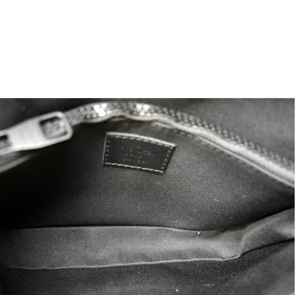 LOUIS VUITTON S-Lock Sling Monogram Leather Shoulder Bag Black