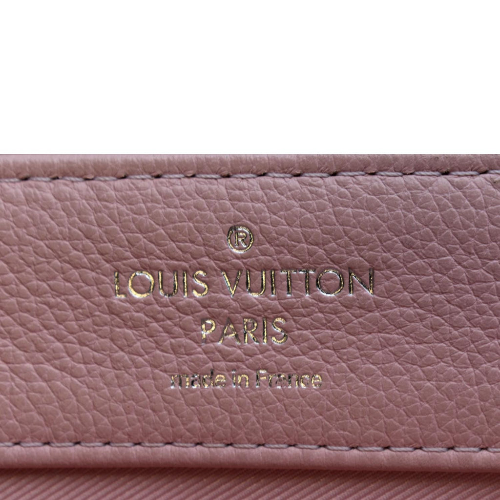 LOUIS VUITTON Lockme II Calfskin Leather Shoulder Bag Pink