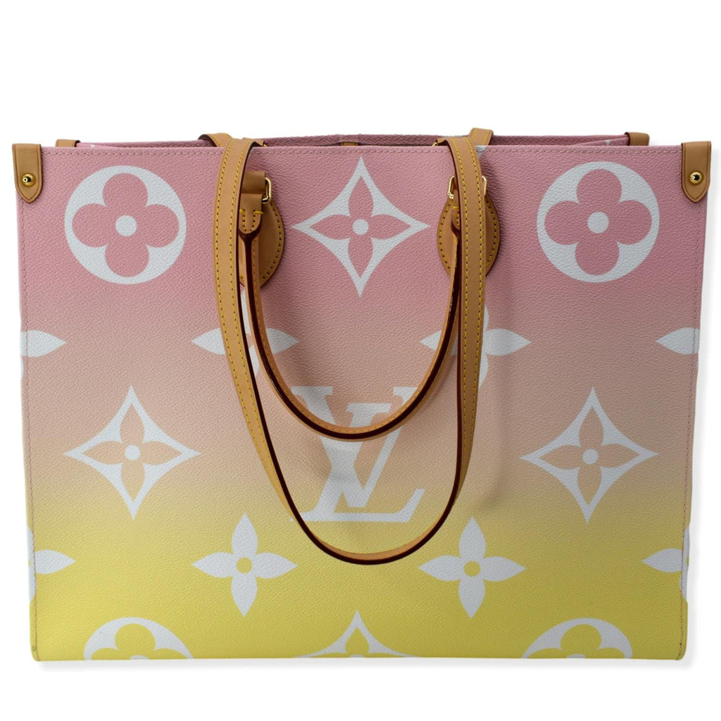 LOUIS VUITTON Pool Onthego GM Monogram Shoulder Bag Pink