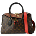 LOUIS VUITTON  Tuileries Monogram Canvas Shoulder Bag Caramel