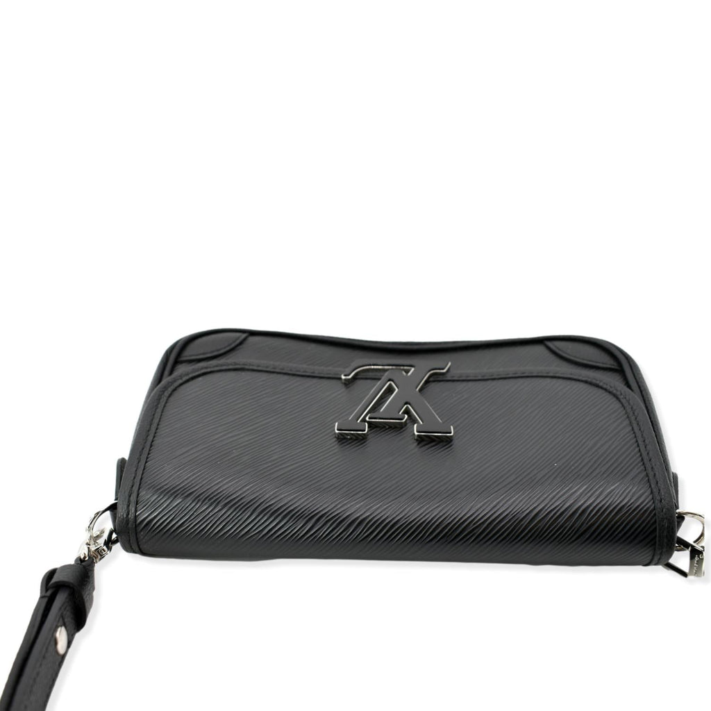 LOUIS VUITTON Buci Epi Grained Leather Shoulder Bag Black