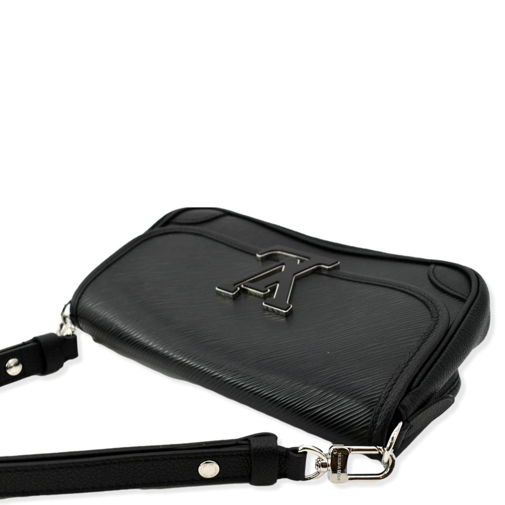 LOUIS VUITTON Buci Epi Grained Leather Shoulder Bag Black