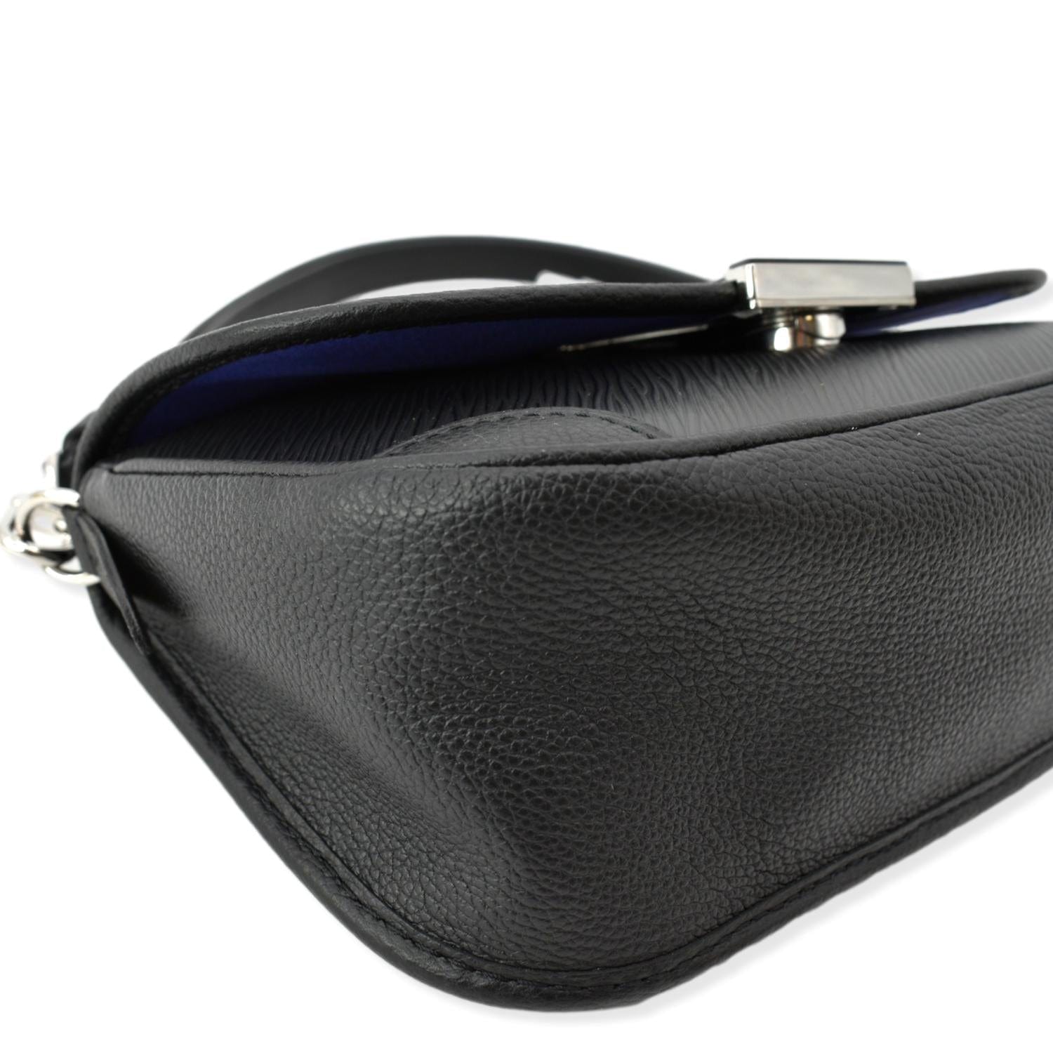 LOUIS VUITTON Buci Epi Grained Leather Shoulder Bag Black