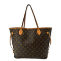 LOUIS VUITTON Neverfull MM Monogram Canvas Shoulder Bag Brown