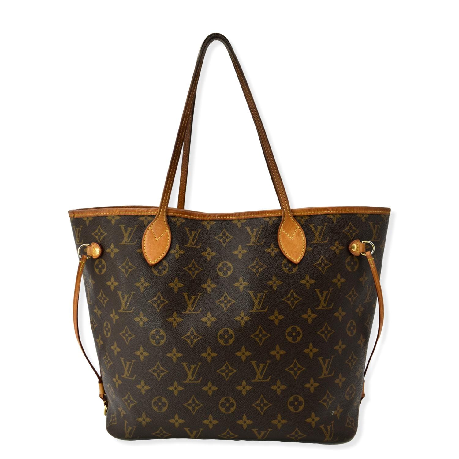 LOUIS VUITTON Neverfull MM Monogram Canvas Shoulder Bag Brown