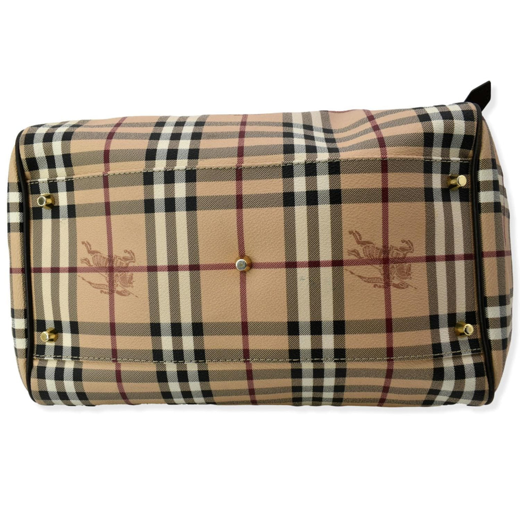 BURBERRY Canterbury Haymarket Check Tote Bag Multicolor