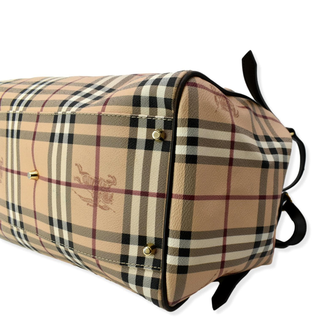 BURBERRY Canterbury Haymarket Check Tote Bag Multicolor