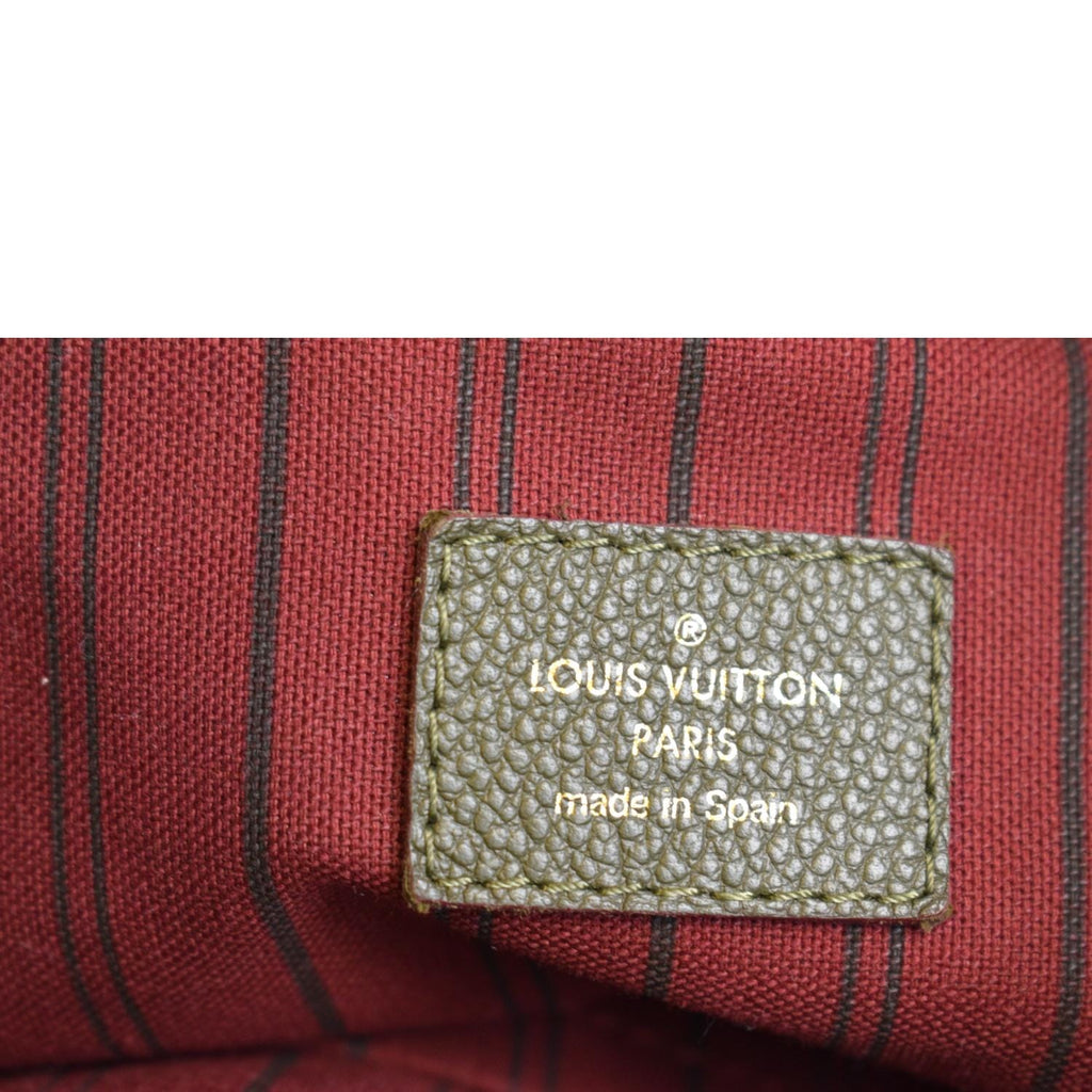 LOUIS VUITTON Artsy MM Empreinte Leather Shoulder Bag Green