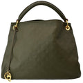 LOUIS VUITTON Artsy MM Empreinte Leather Shoulder Bag Green