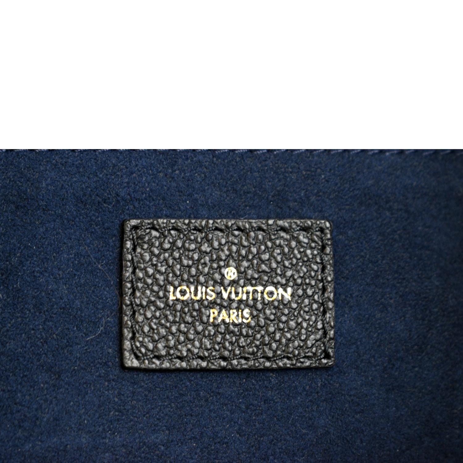 LOUIS VUITTON  Neverfull MM Monogram Empreinte Tote Bag Black