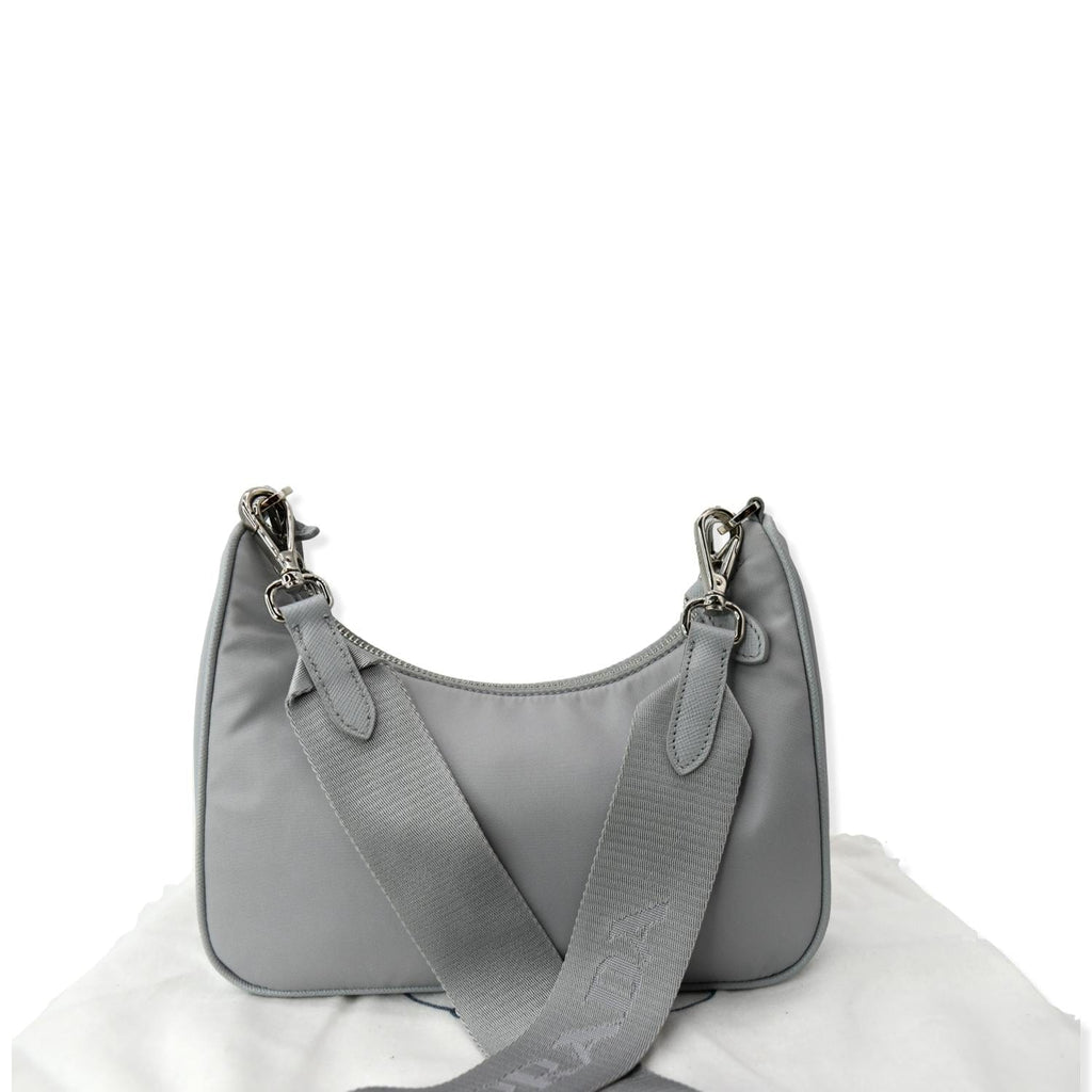 PRADA Re-Edition 2005 Nylon Shoulder Bag Grey - Hot Deals
