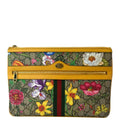 GUCCI Large Ophidia Flora GG Monogram Leather Pouch Clutch Bag Multicolor 517551