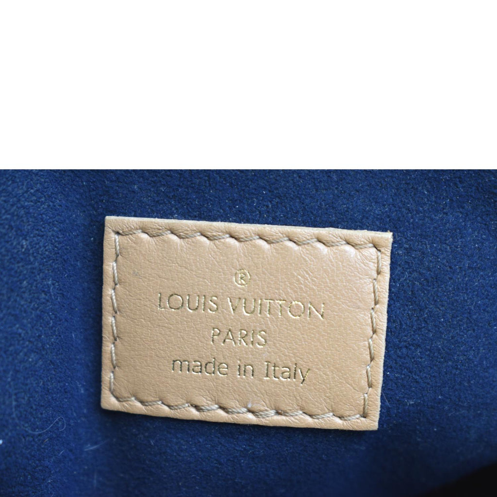 LOUIS VUITTON Coussin PM Monogram Embossed Shoulder Bag Camel