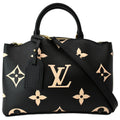 LOUIS VUITTON Petit Palais Embossed Leather Shoulder Bag Bicolor