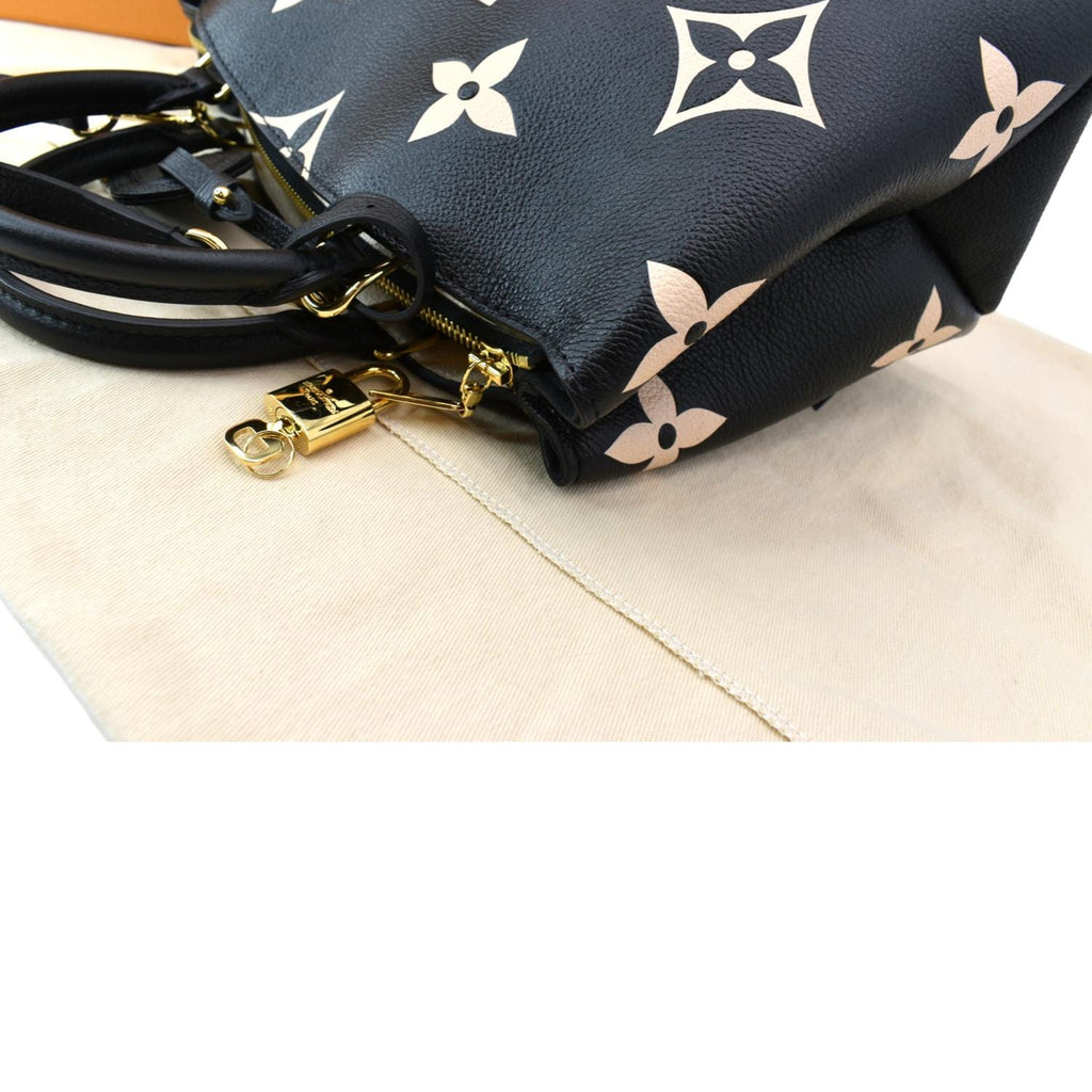 LOUIS VUITTON Petit Palais Embossed Leather Shoulder Bag Bicolor