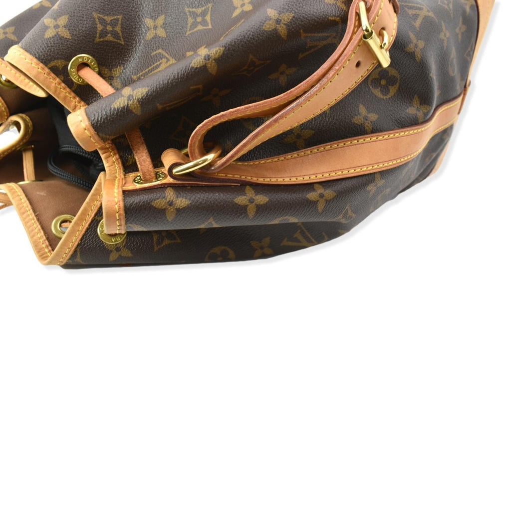 LOUIS VUITTON Large Noe Monogram Canvas Shoulder Bag Brown