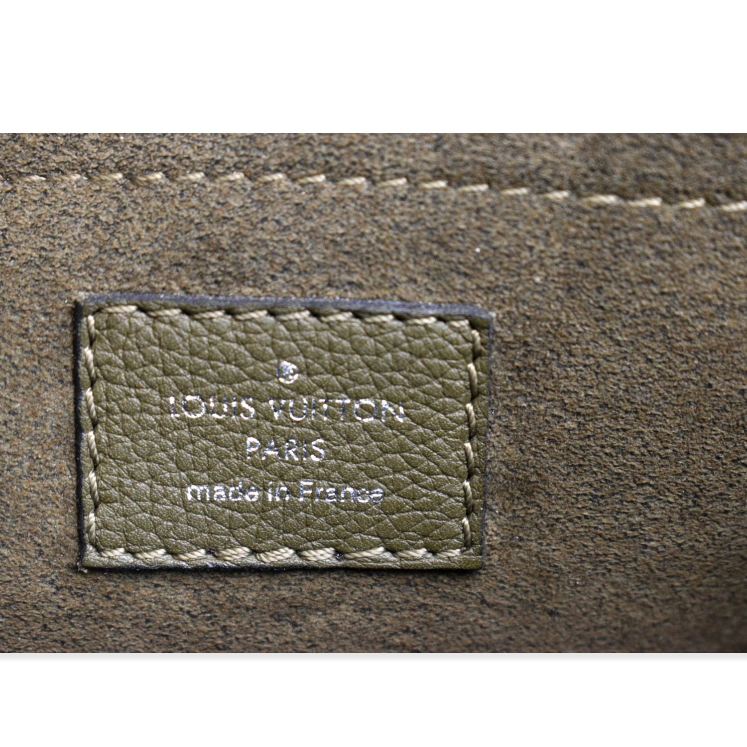 LOUIS VUITTON Mylockme Chain Calf Leather Chain Shoulder Bag Green