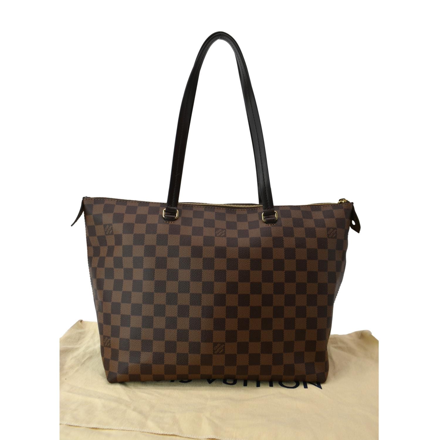 LOUIS VUITTON Iena MM Damier Ebene Shoulder Bag Brown