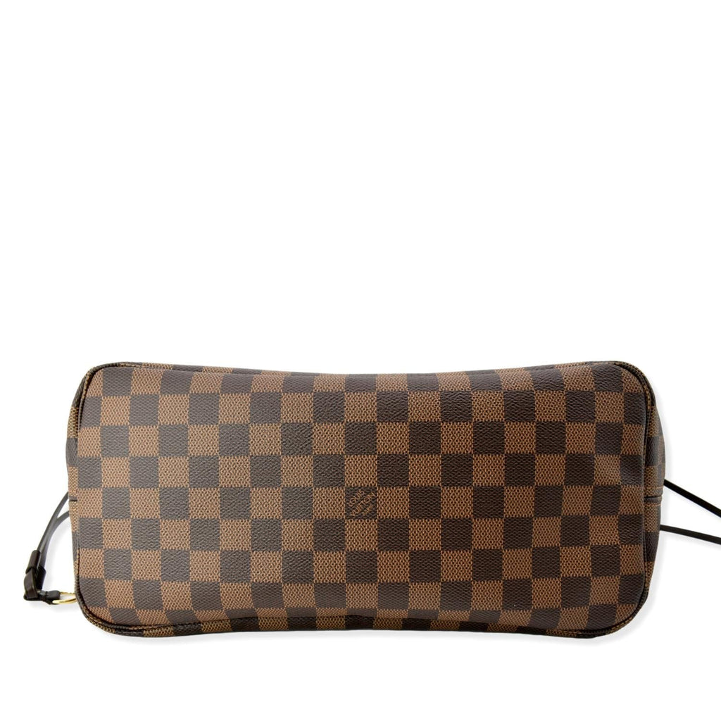 LOUIS VUITTON  Neverfull MM Damier Ebene Tote Bag Brown