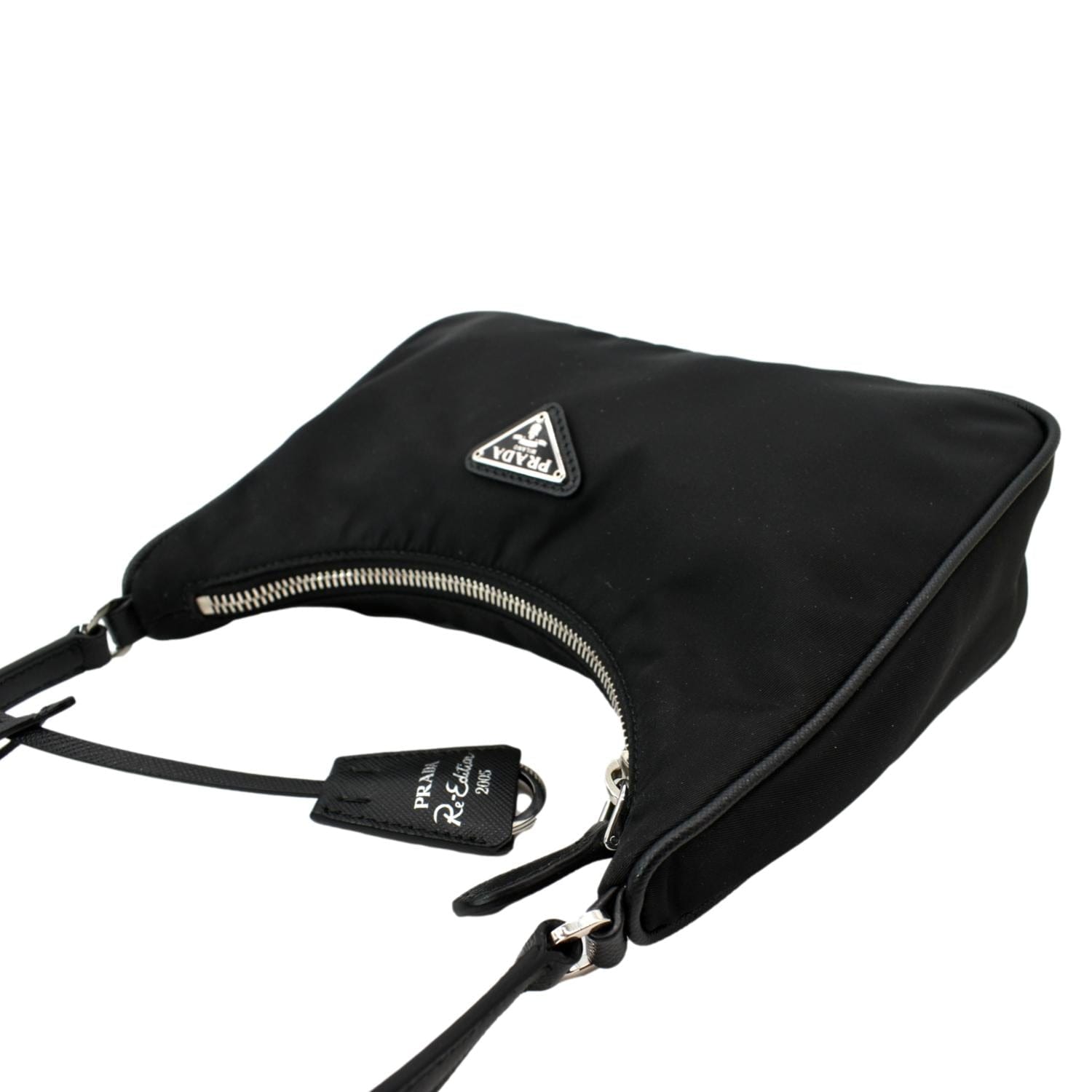 PRADA Re-Edition 2005 Mini Nylon Shoulder Bag Black