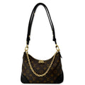 LOUIS VUITTON Boulogne NM Monogram Canvas Shoulder Bag Brown