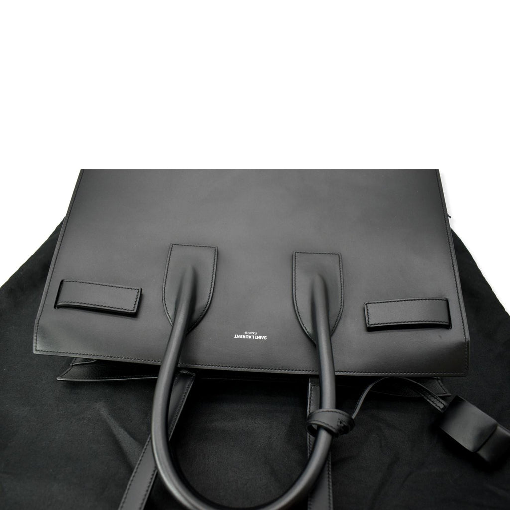 YVES SAINT LAURENT Sac de Jour Leather Shoulder Bag Black