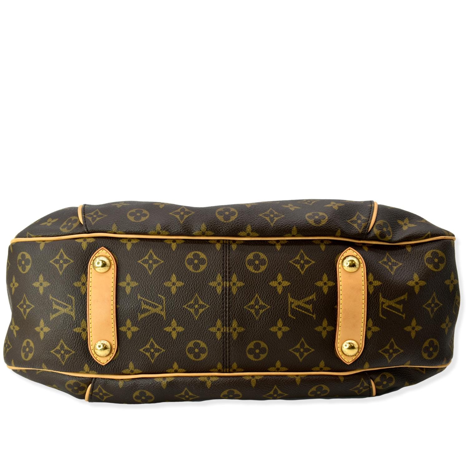 LOUIS VUITTON Galliera GM Monogram Canvas Shoulder Bag Brown