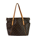 LOUIS VUITTON Totally MM Monogram Canvas Shoulder Bag Brown
