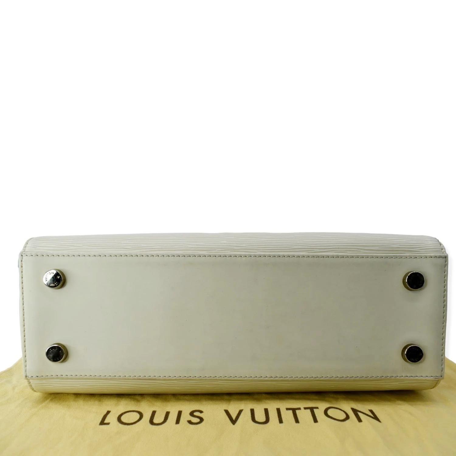 LOUIS VUITTON Brea MM Epi Leather Satchel Shoulder Bag Ivory