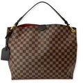 LOUIS VUITTON Graceful MM Damier Ebene Shoulder Bag Brown