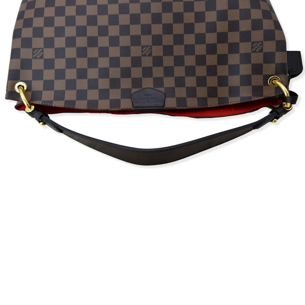 LOUIS VUITTON Graceful MM Damier Ebene Shoulder Bag Brown