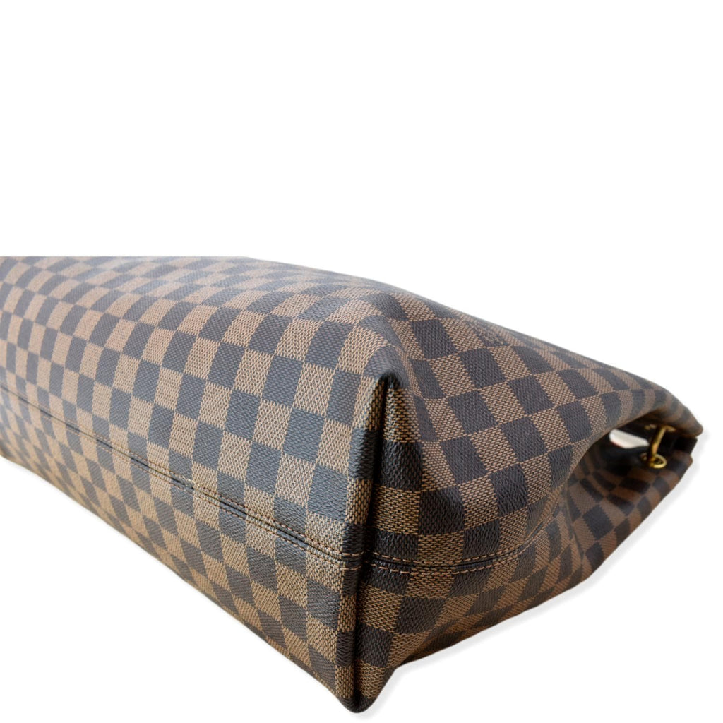 LOUIS VUITTON Graceful MM Damier Ebene Shoulder Bag Brown