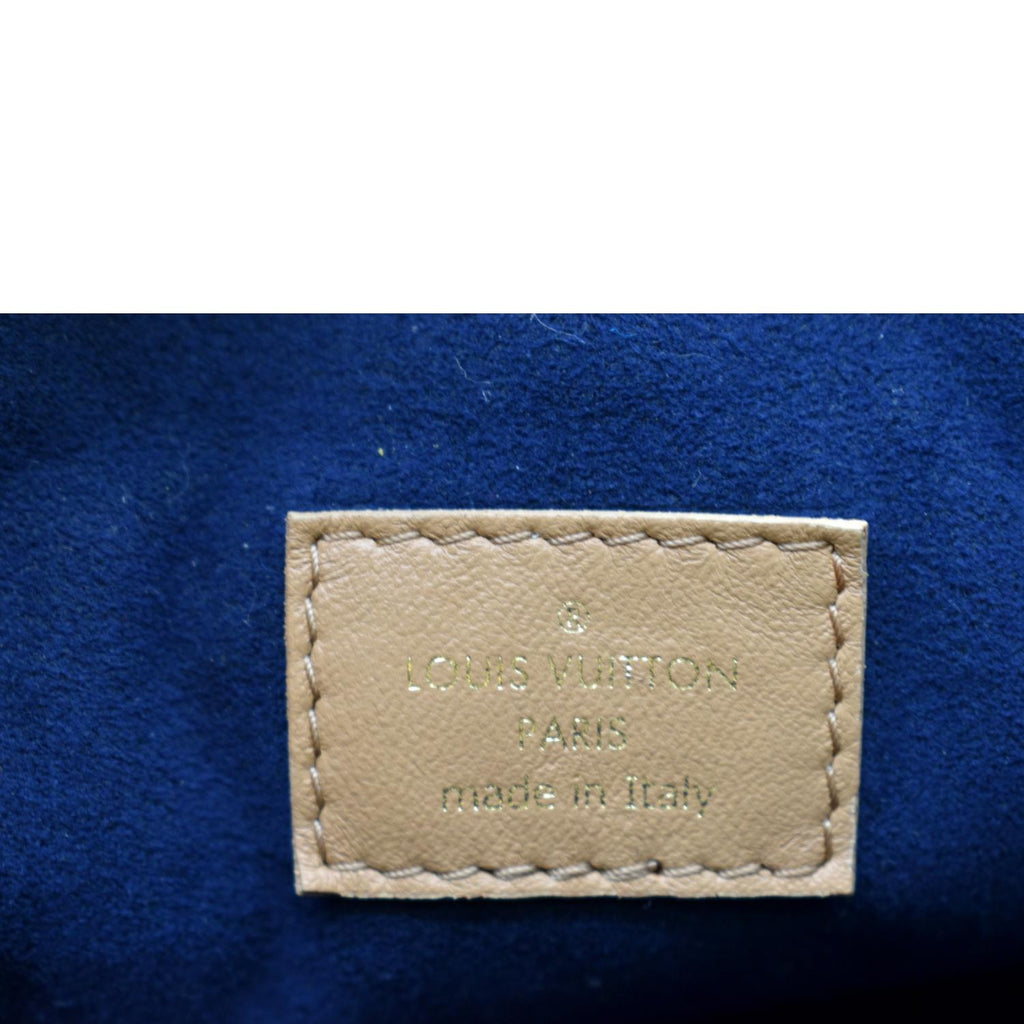 LOUIS VUITTON Coussin PM Monogram Embossed Shoulder Bag Camel