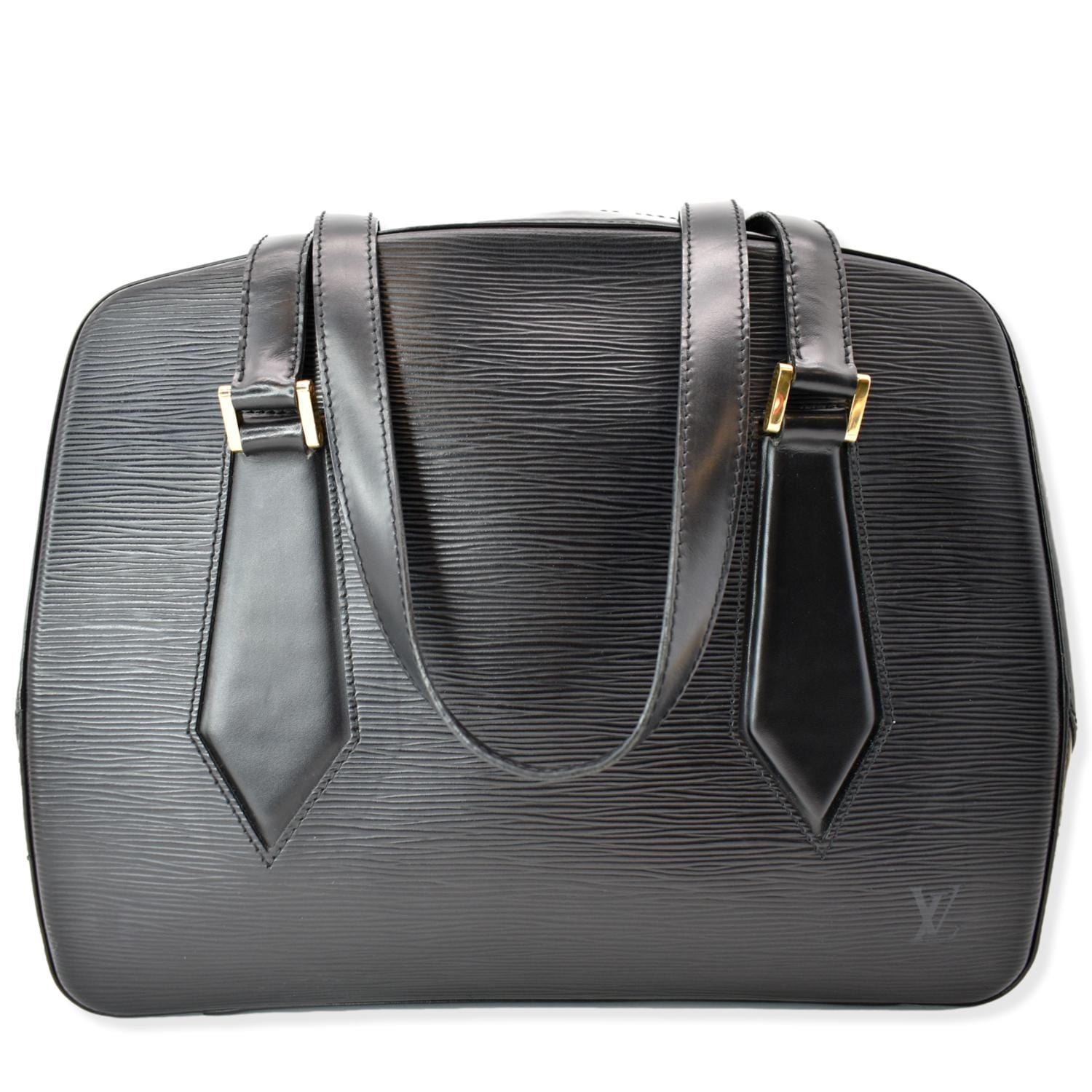 LOUIS VUITTON Voltaire Epi Leather Shoulder Bag Black