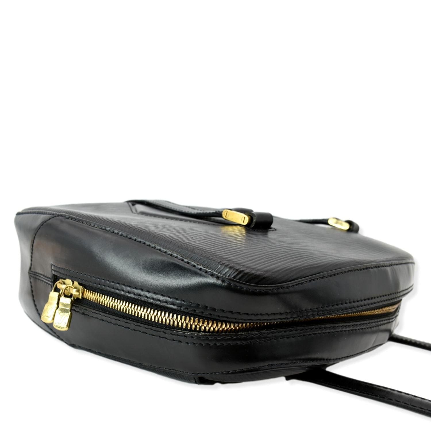 LOUIS VUITTON Voltaire Epi Leather Shoulder Bag Black