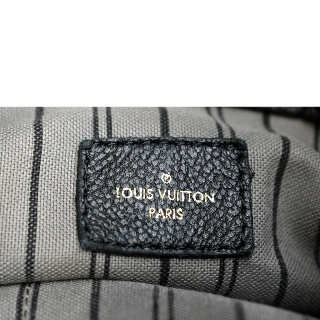 LOUIS VUITTON Artsy MM Empreinte Leather Shoulder Bag Black
