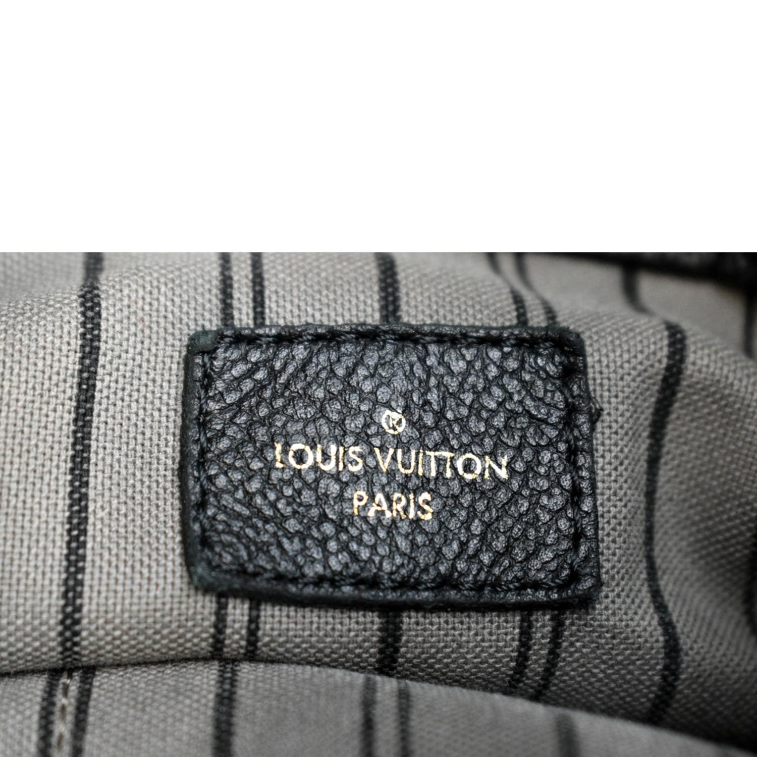 LOUIS VUITTON Artsy MM Empreinte Leather Shoulder Bag Black