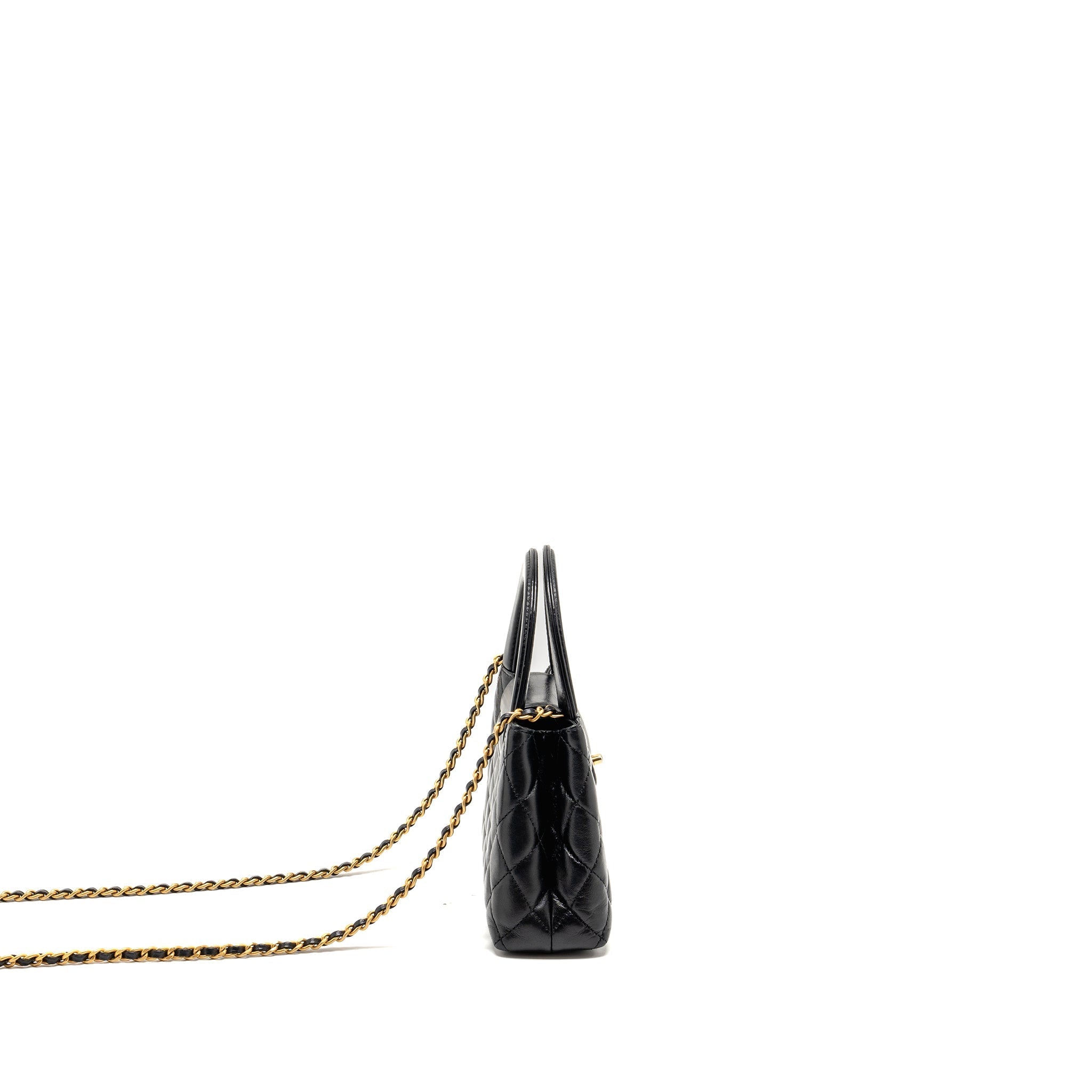 Chanel Mini Kelly Shopping Tote Bag Calfskin black  (microchip)