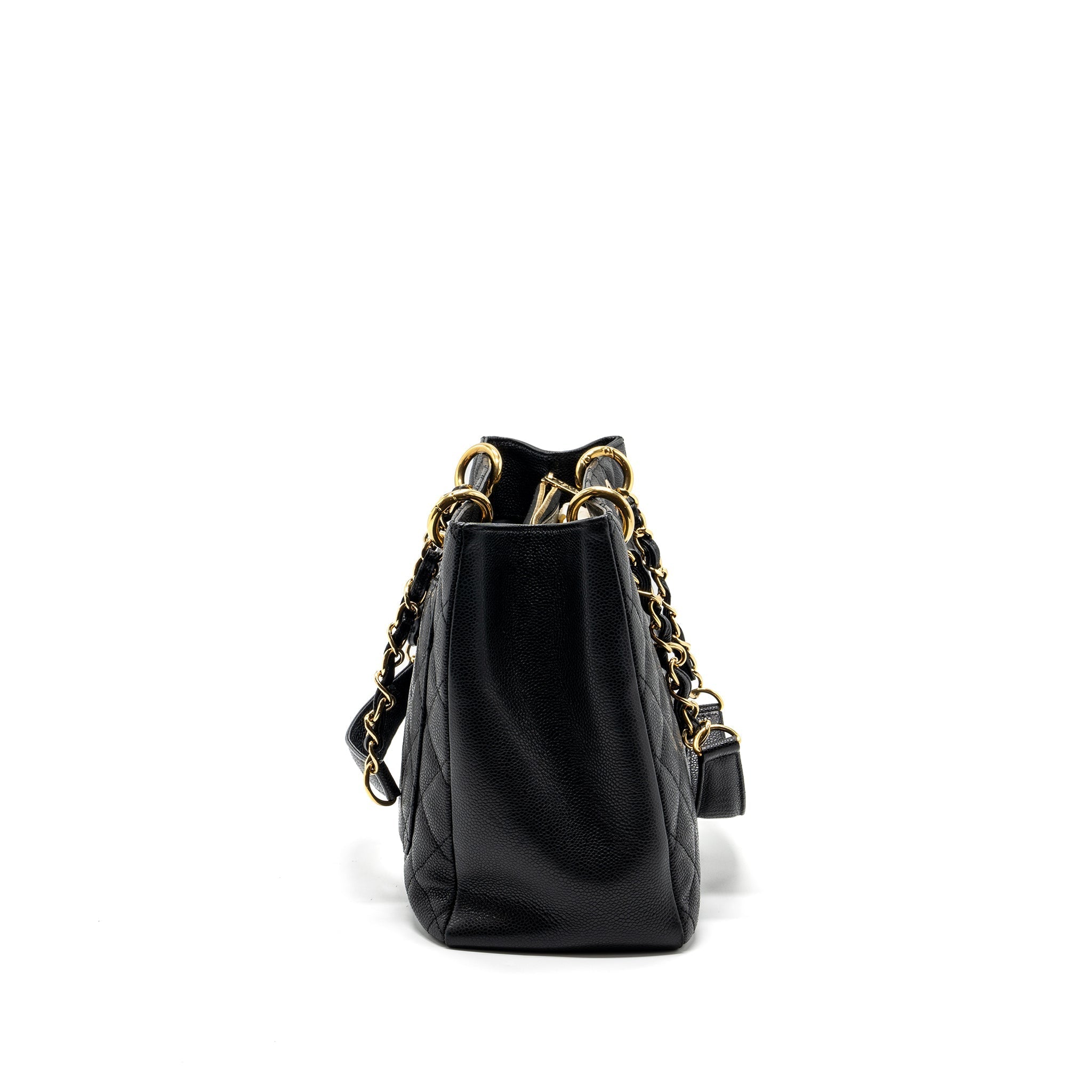 Chanel grand shopping tote bag caviar Black