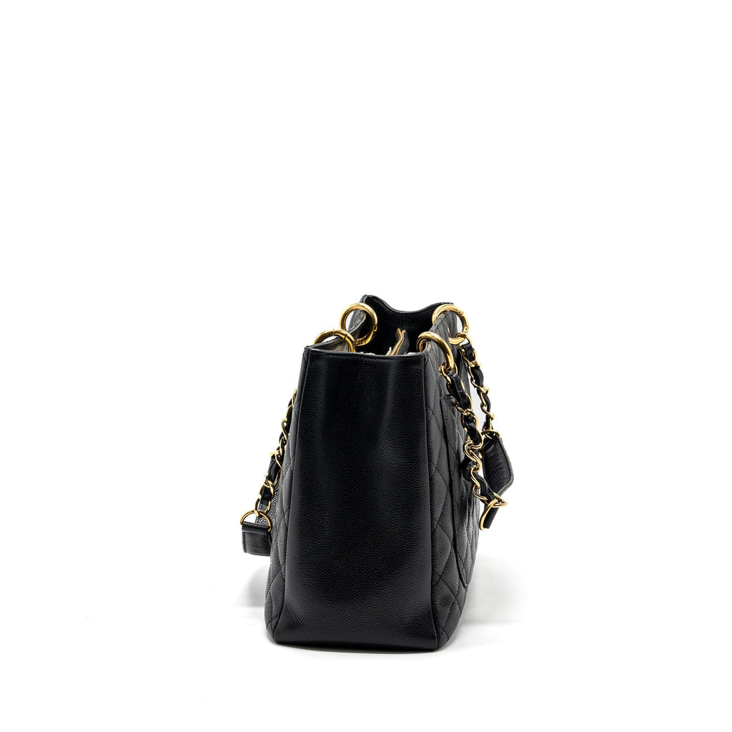 Chanel grand shopping tote bag caviar Black