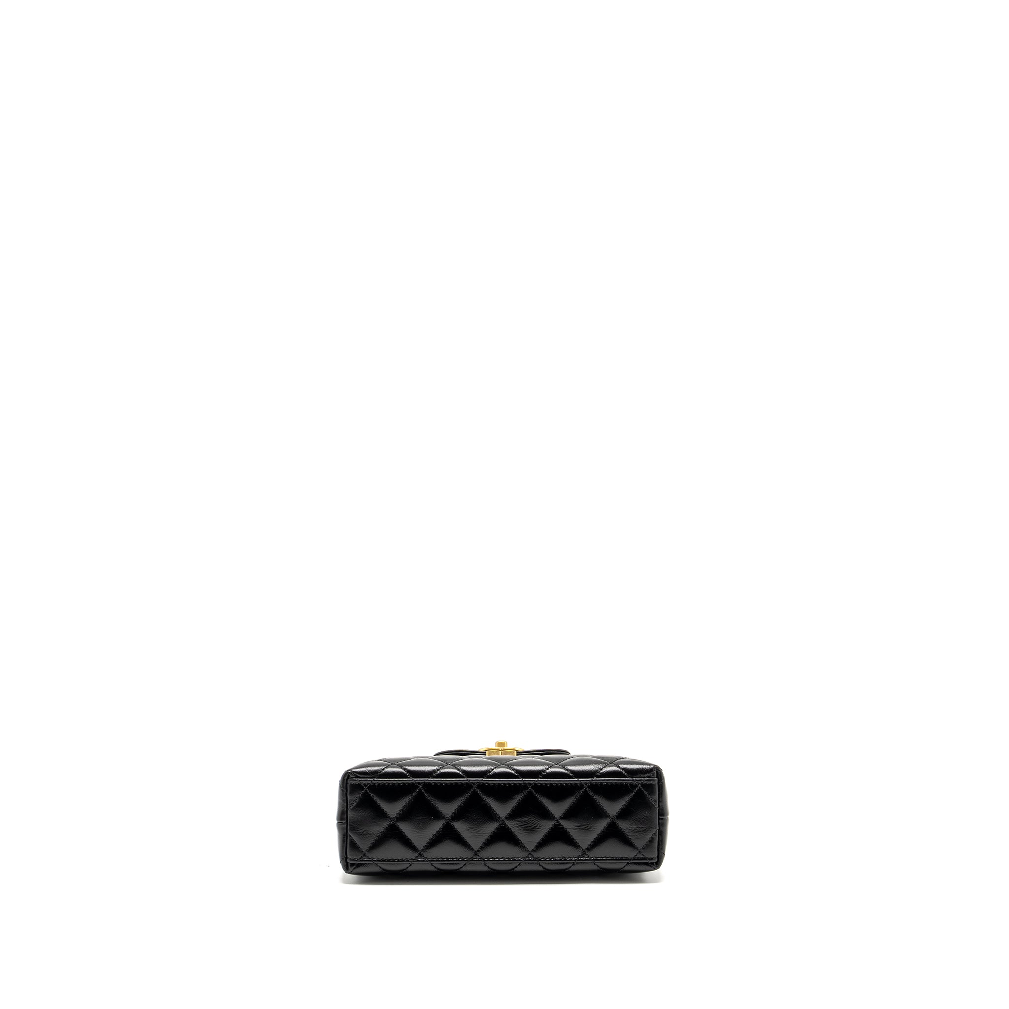 Chanel Mini Kelly Shopping Tote Bag Calfskin Black  (Microchip)