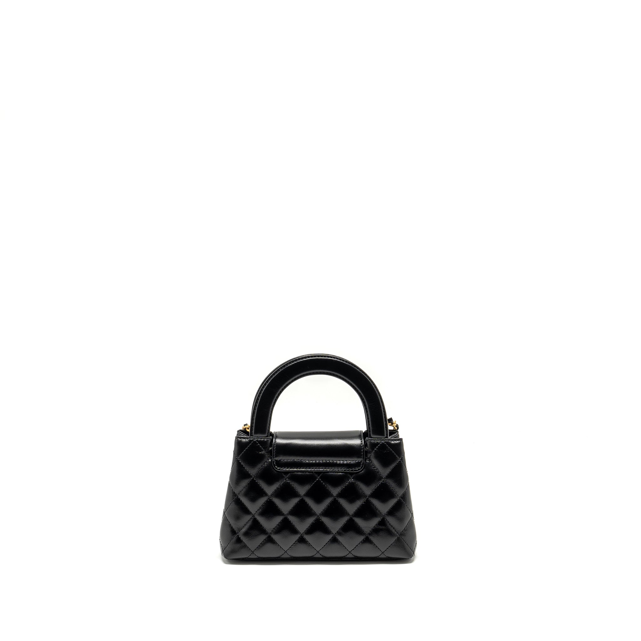 Chanel 24a Mini Shopping Tote/ Mini Kelly Calfskin Black  (microchip)