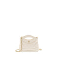 Chanel Mini 31 Clutch with  Chain Shiny Calfskin White L (Microchip)