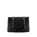 Chanel grand shopping tote caviar black