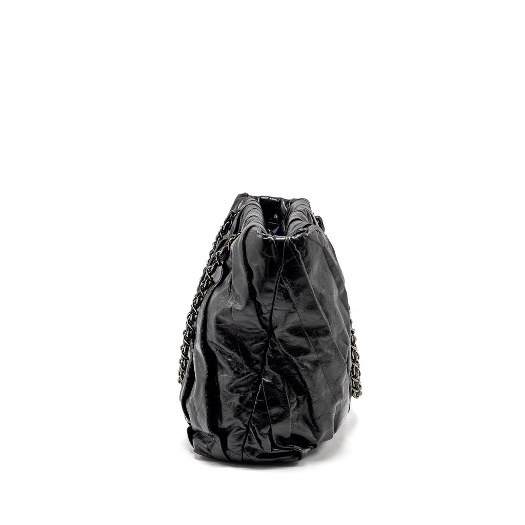 Chanel Twisted Tote Bag Calfskin Black