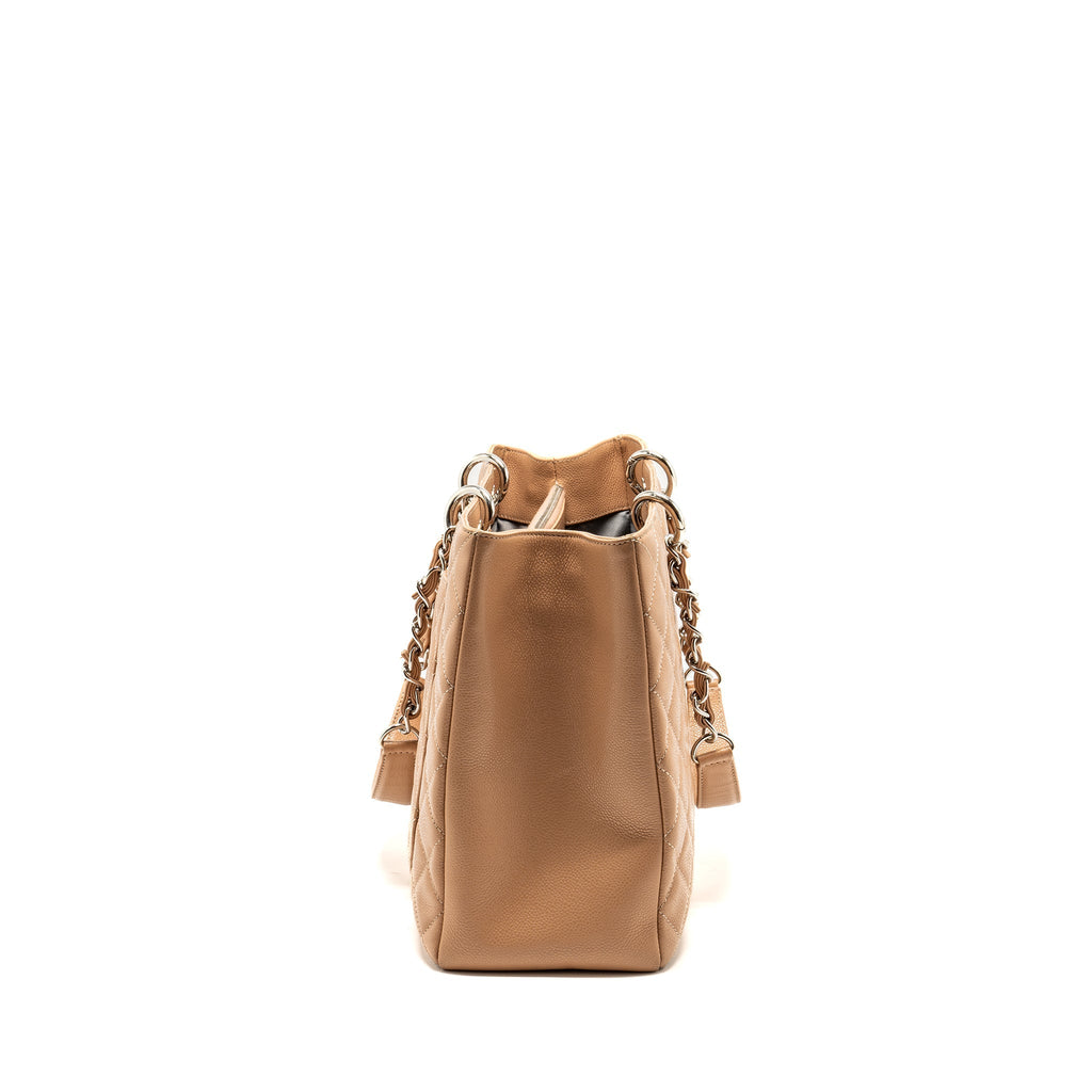 Chanel XL Grand Shopping tote Bag Caviar Dark Beige