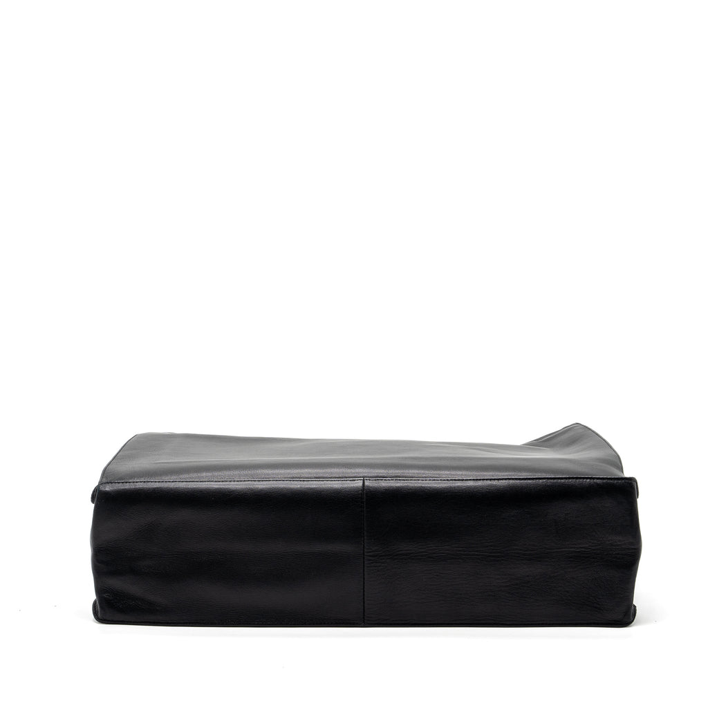 Chanel Vintage Tote Bag Calfskin Black
