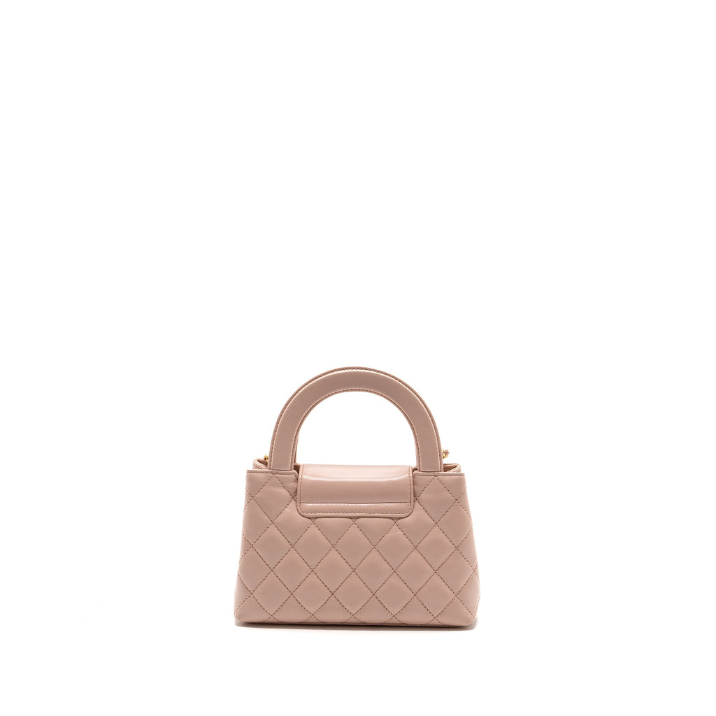 Chanel 23k mini shopping tote / kelly bag calfskin pink  (Microchip)