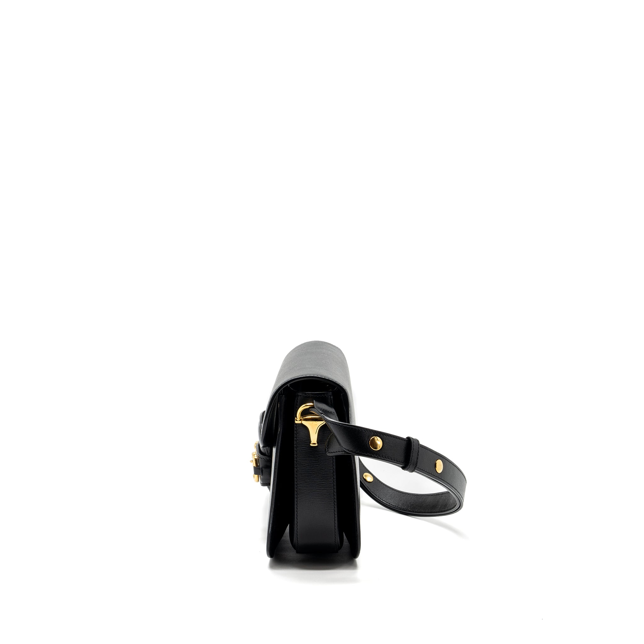 Gucci Horsebit 1955 Shoulder Bag Leather Black